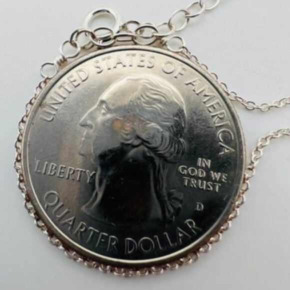 Sterling Silver Adjustable Trace Chain Necklace with Round Sunburst Pendant - Picture 5 of 8